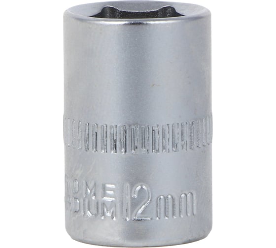 Головка торцевая 6 граней, 12 мм, 1/4"DR, хром-ванадий ЕРМАК 736-232