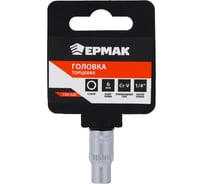 Головка торцевая 6 граней, 6 мм, 1/4"DR, хром-ванадий ЕРМАК 736-228