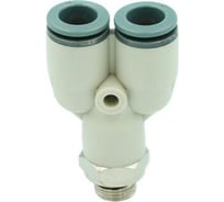 Тройник Y-образный с резьбой R7562 10 мм-3/8" Camozzi SRF50-7562-1058R
