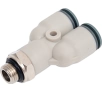 Тройник Y-образный с резьбой R7562 8 мм-1/8" Camozzi SRF50-7562-0856R