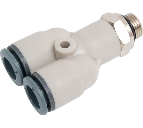 Тройник Y-образный с резьбой R7562 8 мм-1/8" Camozzi SRF50-7562-0856R