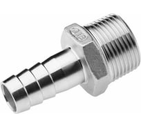 Ниппель для шланга нержавеющий (AISI304) 1/2"M, 16 мм TITAN LOCK TL050HTM16