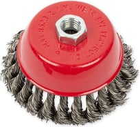 Щетка чашка (100 мм; посадка M14; стальная витая проволока) для УШМ ARNEZI R8047100