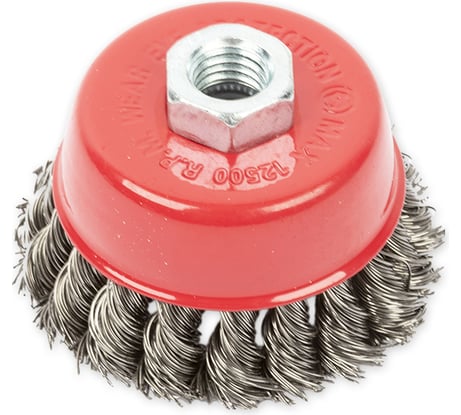 Щетка чашка (80 мм; посадка M14; стальная витая проволока) для УШМ ARNEZI R8047080