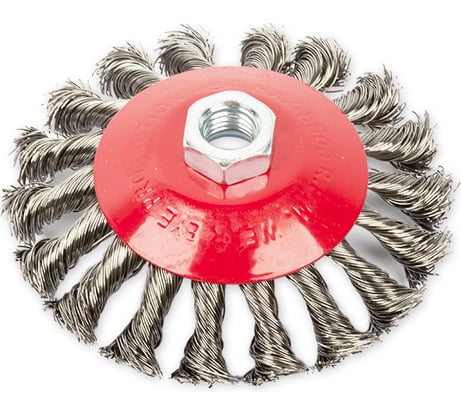 Щетка конусная (115 мм; посадка M14; стальная витая проволока) для УШМ ARNEZI R8048115