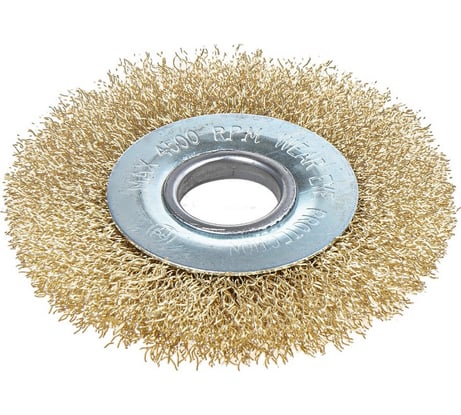 Щетка плоская (100 мм; посадка 22.2 мм; латунированная проволока) для УШМ ARNEZI R8042100