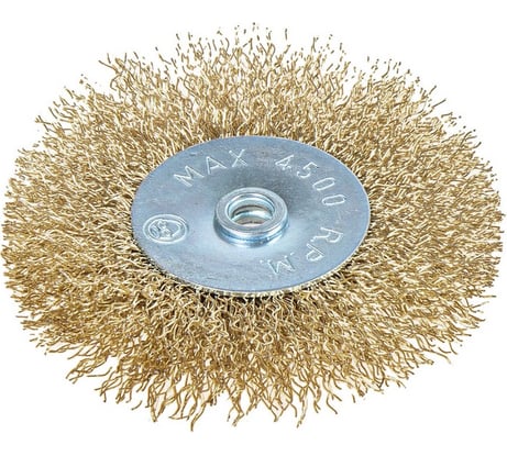 Щетка плоская (75 мм; посадка 22.2 мм; латунированная проволока) для УШМ ARNEZI R8042075