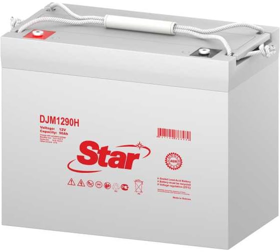 Аккумулятор для ИБП DJM1290H 12 В, 90 А*ч Star УТ-00002527 1
