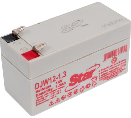 Аккумулятор для ИБП DJW12-1.3 12 В, 1.3 А*ч Star УТ-00002535