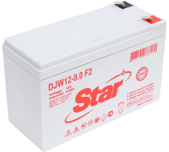 Аккумулятор для ИБП DJW12-9.0 F2 12 В, 9 А*ч Star УТ-00002533