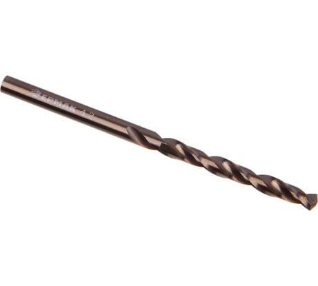 Сверло по металлу Кобальт 4.2x75 мм, сталь Р6М5К5, класс А ЕРМАК 604-034