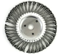 Щетка дисковая жгутовая Д200x13x22.2 мм, ворс сталь 0.50 мм (код 13-065) EuroBrush EB-DST7