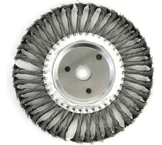 Щетка дисковая жгутовая Д200x13x22.2 мм, ворс сталь 0.50 мм (код 13-065) EuroBrush EB-DST7 1