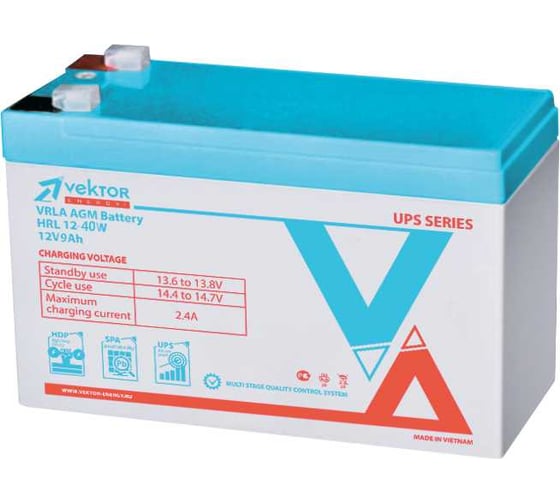 Аккумуляторная батарея HRL 12-40W 5 шт Vektor Energy 27604