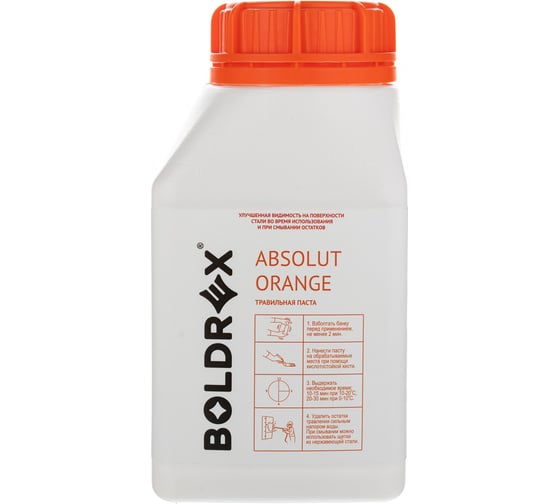Травильная паста для нержавеющей стали absolut orange 1 кг Boldrex 3162-01СН