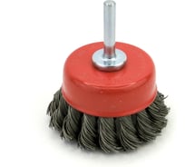 Щетка чашечная жгутовая Д70 мм, c хв-м д6 мм, ворс сталь 0.5 мм, для дрели OSBORN 608.152-1008