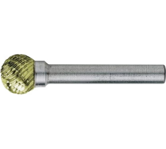 Борфреза твердосплавная форма D сферическая (9.5х8х6х53 мм) REEZO TOOLS RD095-6-MD TiN 1
