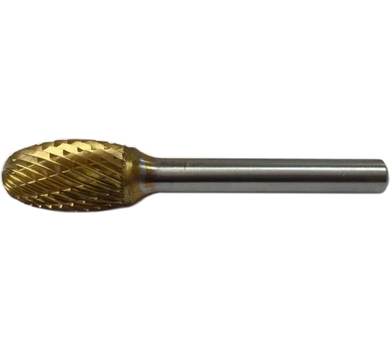 Борфреза твердосплавная форма E овальная (9.5х19х6х63 мм) REEZO TOOLS RE095-6-MD TiN 1
