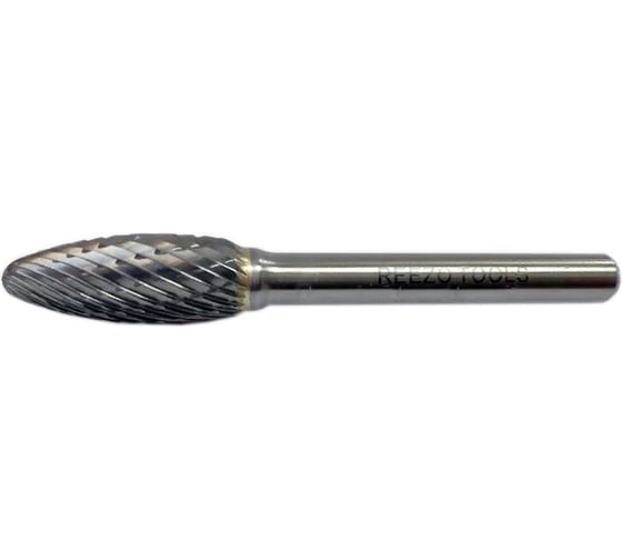 Борфреза твердосплавная форма H пламевидная (5х9.5х3х47 мм) REEZO TOOLS RН05-3-MD 1