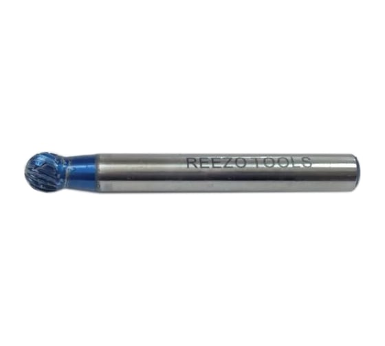 Борфреза твердосплавная форма D сферическая (6х5х6х50 мм) REEZO TOOLS RD06-6-FD BLUE CUT 1