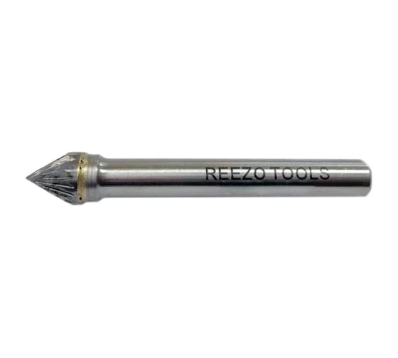 Борфреза твердосплавная форма J коническая 60 градусов (9.5х8х6х53 мм) REEZO TOOLS RJ095-6-MD 1