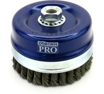 Щетка чашечная жгутовая Д120 мм, 5/8", ворс сталь 0.5 мм, для УШМ OSBORN 608.155-0802