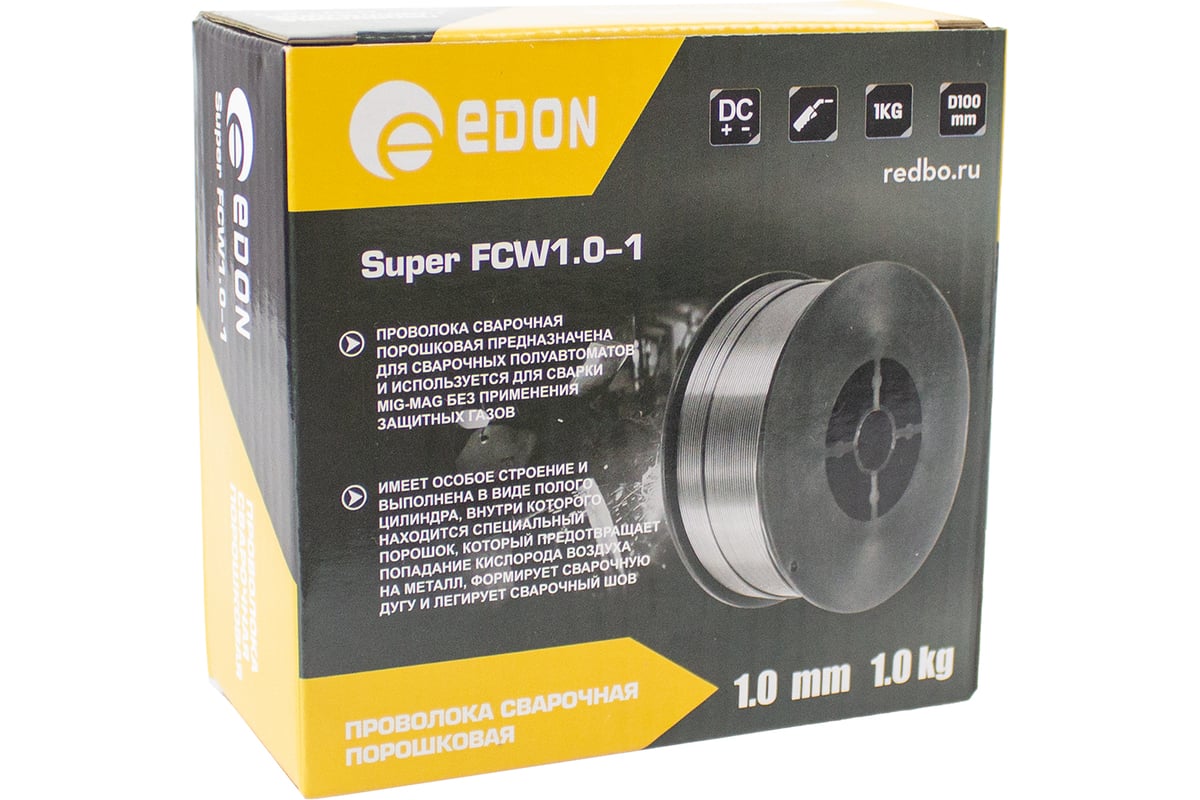 Сварочная проволока порошковая Super FCW1.0-1 EDON 28067 - выгодная ...