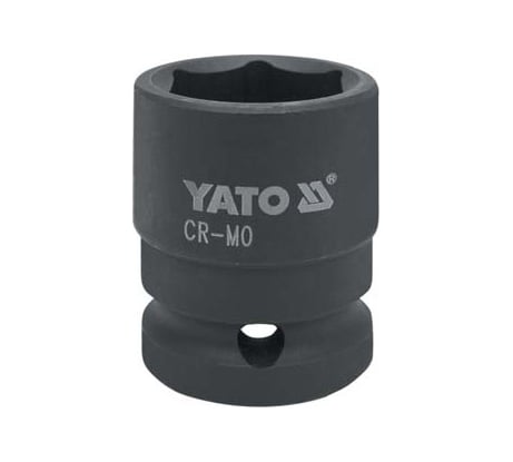 Торцовая головка YATO 1/2" CrMo короткая 27мм ударная YT-1017, 37141017 228 1