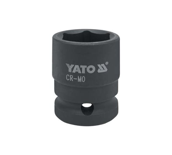 Торцовая головка YATO 1/2" CrMo короткая 27мм ударная YT-1017, 37141017 228 1