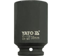 Головка торцевая удлиненная ударная 6-гранная (38 мм; 3/4"; CrMo) YATO YT-1138