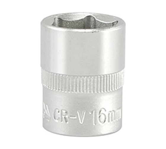 Головка торцевая короткая 6-гранная (16 мм; 3/8"; CrV) YATO YT-3811