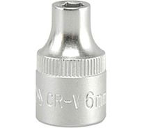 Головка торцевая короткая 6-гранная (6 мм; 3/8"; CrV) YATO YT-3801