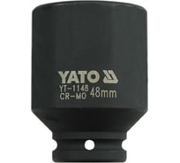 Головка торцевая удлиненная ударная 6-гранная (48 мм; 3/4"; CrMo) YATO YT-1148