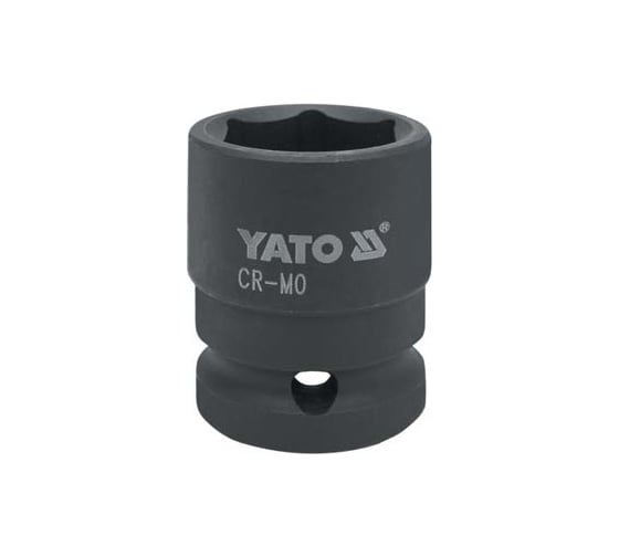 Головка торцевая короткая ударная 6-гранная (18 мм; 1/2"; CrMo) YATO YT-1008