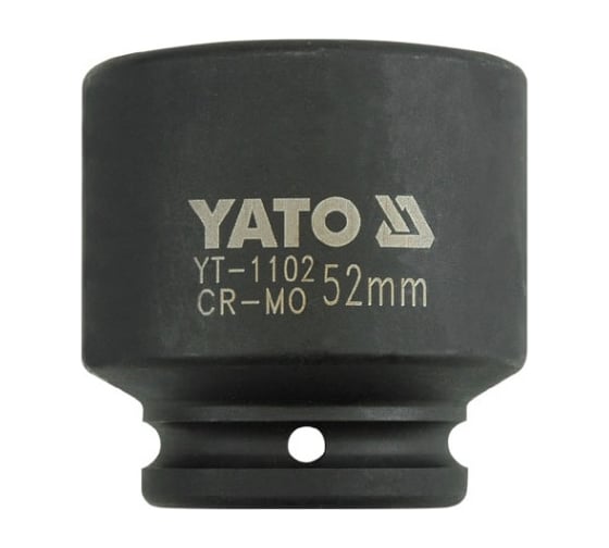 Головка торцевая короткая ударная 6-гранная (52 мм; 3/4"; CrMo) YATO YT-1102 1