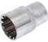 Головка торцевая короткая SPLINE (19 мм; 1/2"; CrV) YATO YT-1471 3
