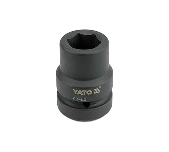 Головка торцевая короткая ударная 6-гранная (24 мм; 1"; CrMo) YATO YT-1180 1