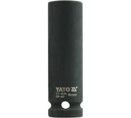 Торцевая головка YATO 1/2" CrMo высокая 16мм ударная YT-1036 37141036 228 1