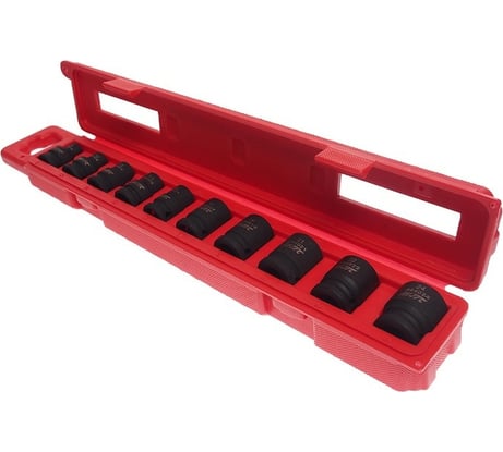 Набор головок JTC 1/2" 6-гранных 8-24мм для поврежденных болтов и гаек в кейсе 10 предметов -7865 890394