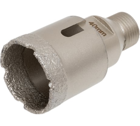 Коронка алмазная, вакуумное спекание (40х40 мм; 1/2"; М14) TECH-NICK TUK 136.600.7022
