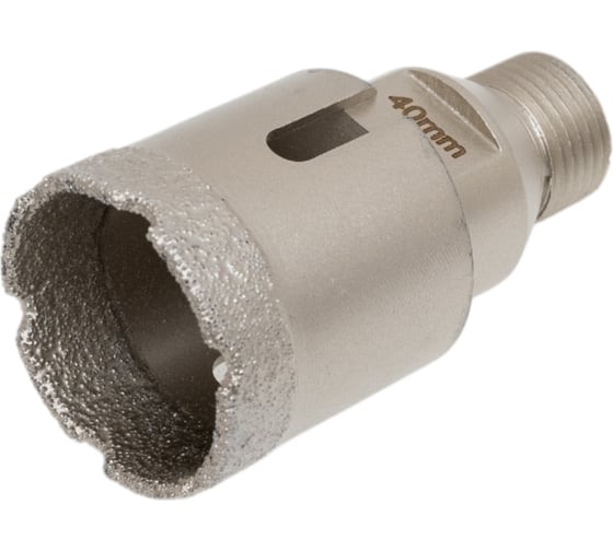 Коронка алмазная, вакуумное спекание (40х40 мм; 1/2"; М14) TECH-NICK TUK 136.600.7022