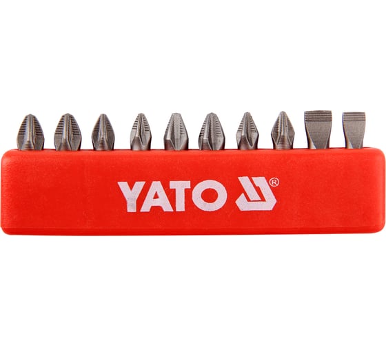 Набор бит PH/PZ/SL (1/4"; 25 мм; 10 шт.) YATO YT-0482 1