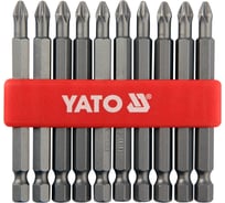 Набор бит PH2 (1/4"; 75 мм; 10 шт.) YATO YT-0480