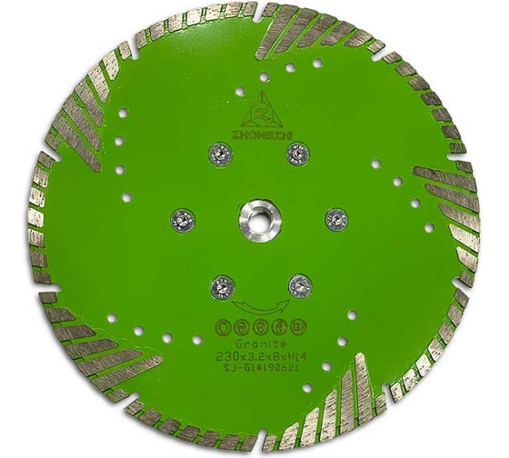 Диск турбо EXTRA LINE по граниту dry VISION (230 мм; M14; 3.0х8.0 мм) TECH-NICK 001.000.6693