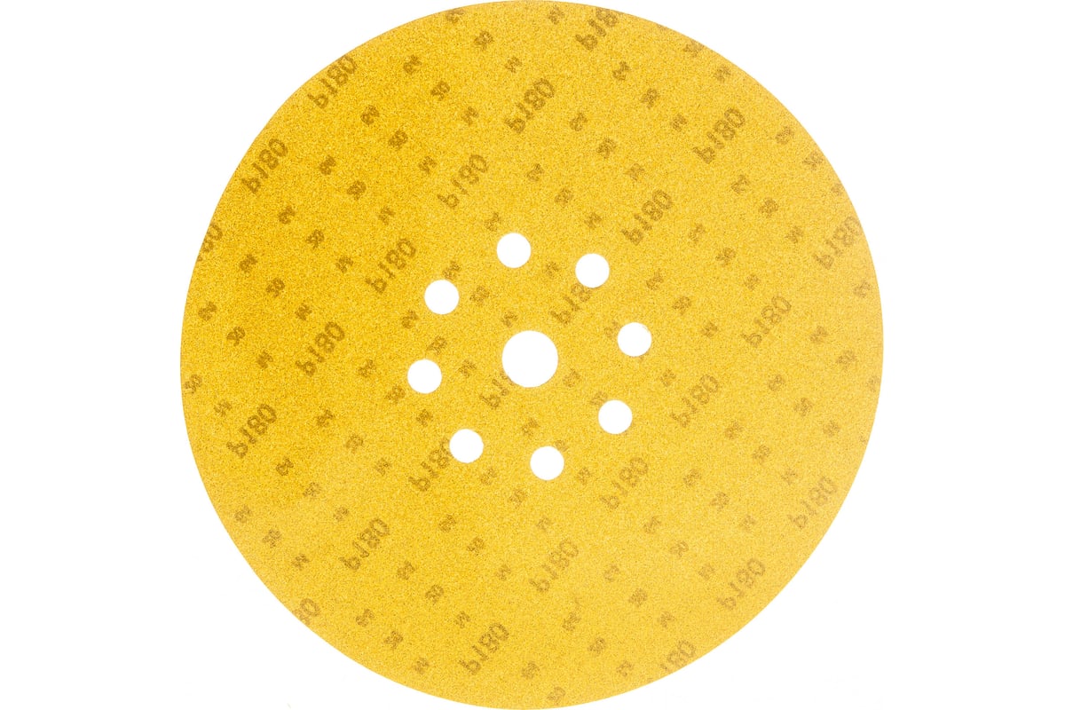 Шлифовальный круг на липучке ABRAFORM Giraffe GOLD 225 мм, 9 отв., Р180 ...