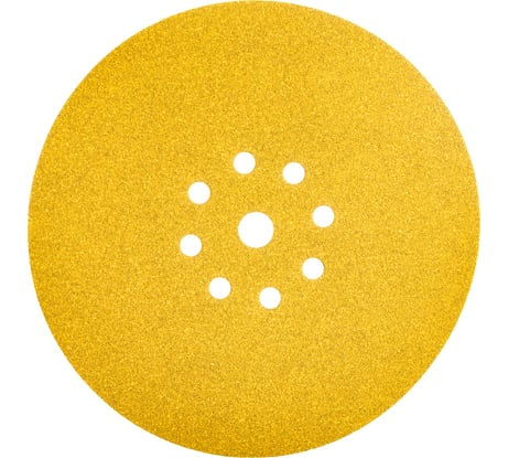 Шлифовальный круг на липучке ABRAFORM Giraffe GOLD 225 мм, 9 отв., Р100 AF-GG-100