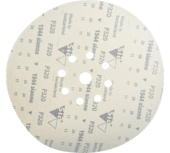 Шлифовальный круг на липучке ABRAFORM Giraffe ONE 225 мм, 9 отв., Р320 AF-GO-320