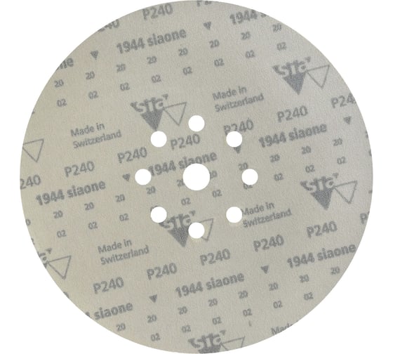Шлифовальный круг на липучке ABRAFORM Giraffe ONE 225 мм, 9 отв., Р240 AF-GO-240