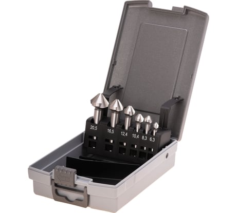 Набор зенковок (6 шт; 6.3-20.5 мм; HSS-G; 90 градусов) Ruko 102152RO