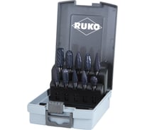 Набор борфрез твердосплавных (10 шт.; HM-TiCN) Ruko 116003TCRO